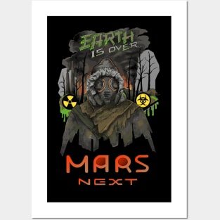 colonization of Mars by losing Earth Posters and Art